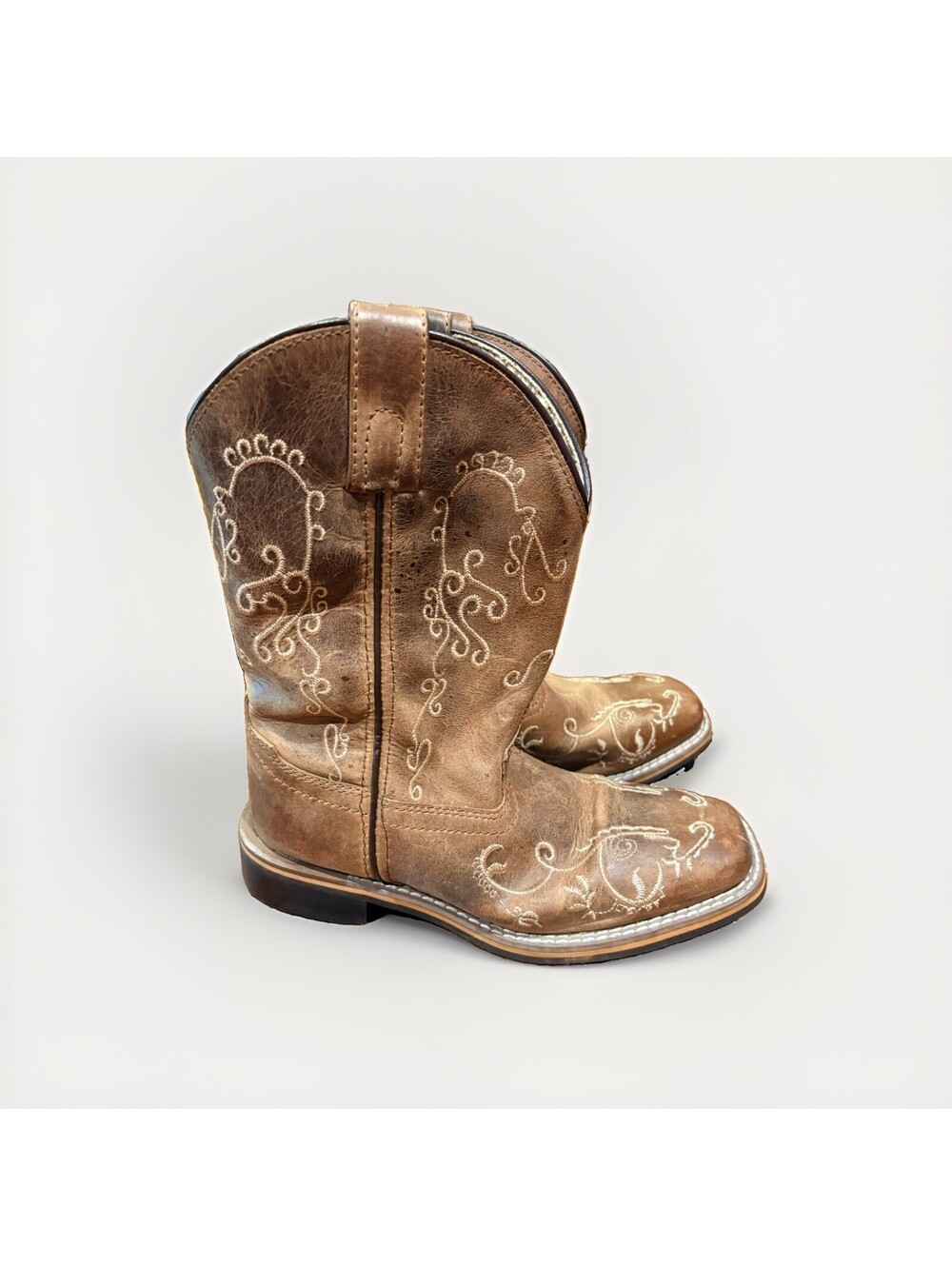 Smoky Mountain Marilyn Bigestern Boot Square Toe 3845C, Girls' Size 2R